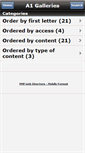 Mobile Screenshot of a1galleries.com